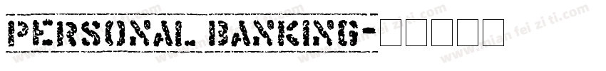 Personal Banking字体转换